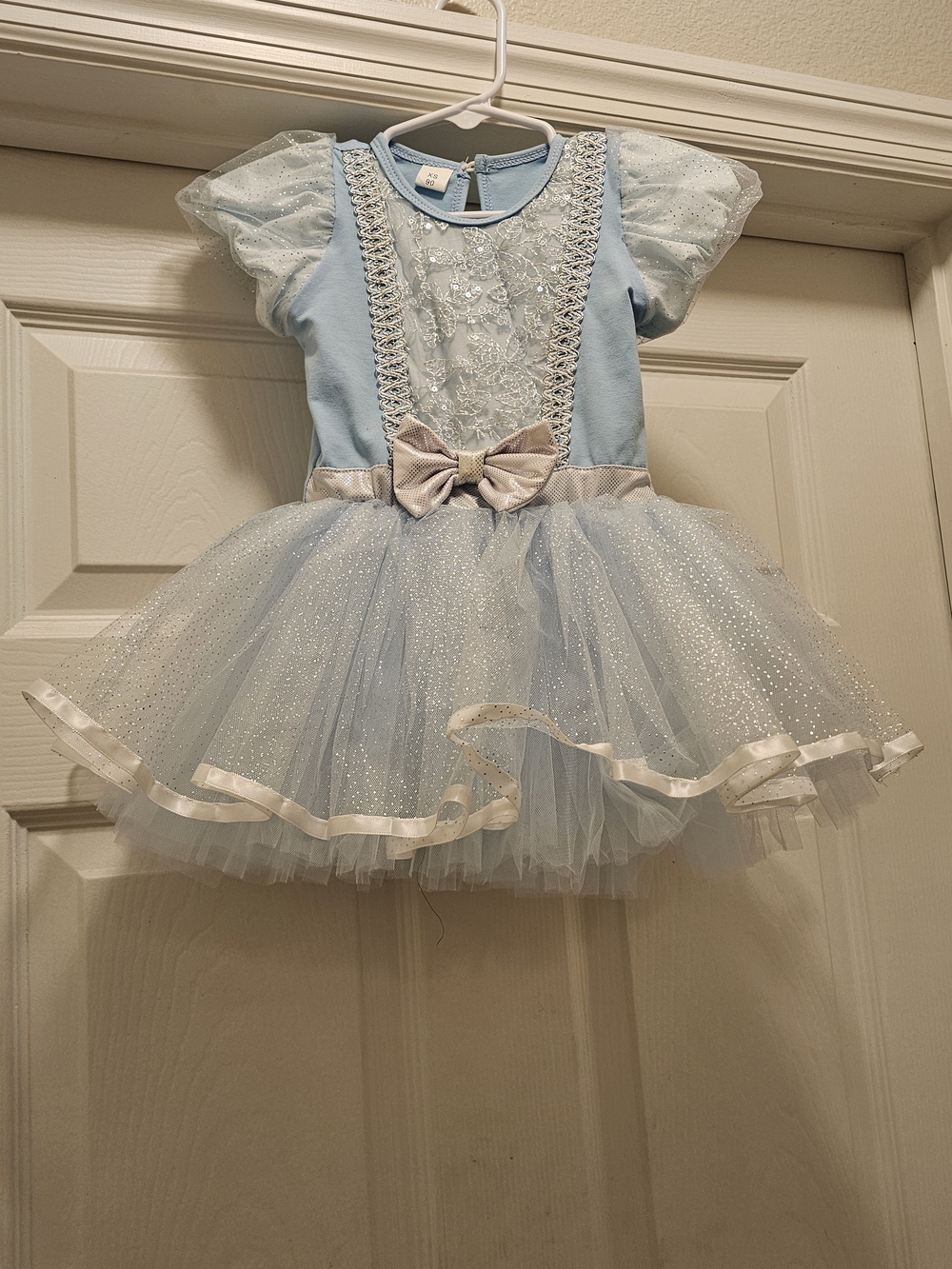 Light Blue Sparkle Tulle Princess Costume Dress for Kids